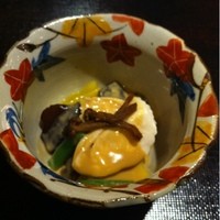 旬彩天 つちや - 生麩、インゲン、舞茸、鶏の胡麻和え