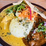 curry diningbar 笑夢 - 大人のバターチキン&ヴィンダル
