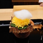 一本杉 川嶋 - 着せ綿菊の花