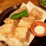 うまいもの　宮はら - れんこんはさみ揚げ。