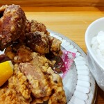 焼き鳥 ばかちん - 唐揚げハーフごはん