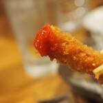 卓 - つまみハムカツその４