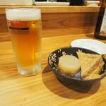 卓 - ビール、おでん