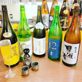 日本酒種類豐富也有適合季節的一杯。