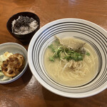 鯛塩ラーメン 堂の浦 - 替飯セット 一品付きで＋300円