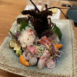 和食のあらまさ - お造り上に伊勢海老＋