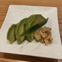 和食のあらまさ - アボカドの蕎麦汁つけ　