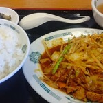 日高屋 - バクダン炒め定食