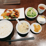 豫園 - 黒酢酢豚定食