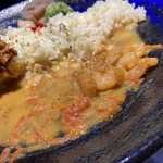 Comorebi -curry- - 合いがけ「こもれびキーマカレー」「えびとココナッツカレー」