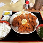 Marukatsu - とりジャンボかつ定食　¥920-