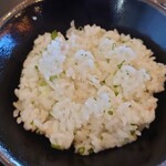 おか多 - 青菜ご飯　市販のおにぎりの素っぽい味わい
            そこに細かく刻まれた生姜で味が締められている！