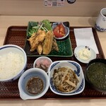 Tsukiji Shokudou Genchan - 秋さばの竜田揚げとキノコおろしポン酢定食【2021.10】