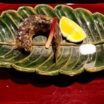 銀座 しのはら - 子持ち鮎の唐揚げ