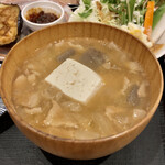 手づくり食堂 ぱんぷきん - とん汁定食(\750) とん汁