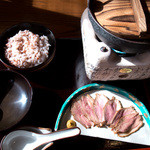 「そうめんちりランチ」（2,100円）。なかなか豪華なランチです。