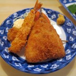 Tarumatsu - ミックスフライ定食のアタマ