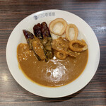 CoCo壱番屋 - なすカレー ¥671 ＋ 4辛 ¥88 ＋ ハーフイカ 無料