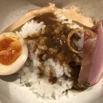 鴨出汁中華蕎麦 麺屋yoshiki - 鴨出汁手揉みカレーつけ蕎麦+小ライス