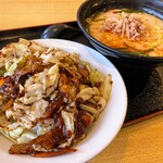 taiwanryourikuuronjou - 回鍋肉飯 ＋ 台湾豚骨ラーメン 760円