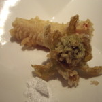 割烹 しらこ - おまかせA⑪：筍とふきのとうの天ぷら