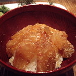 割烹 しらこ - おまかせA⑫：鯛茶漬け（薬味投入前）