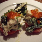 割烹 しらこ - おまかせB③：伊勢海老と菜の花のマヨソース和え