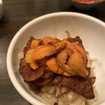 SATOブリアン - ブリ飯うにのせ