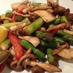 浜勢 - アスパラきのこ炒め