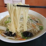 中国四川料理 天府仙臺 - 野菜スープそば(2021.10)