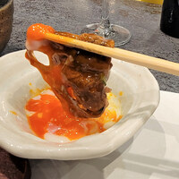 鉄板焼き 華粋 - ロースすきやき風・ごはん・味噌汁