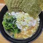 巓 - 並ラーメン＋のり増し、ほうれん草＆ねぎハーフ増し