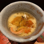 Kitashinchi Ookurano - 茶碗蒸しには雲丹、蟹身、イクラに金粉
