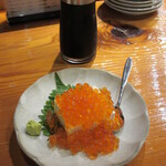 魚虎 - イクラ冷奴 1200円