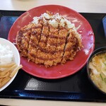 Katsuya - 　ロースかつ定食　550円