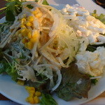アパホテル - 生野菜サラダにポテトサラダとマカロニサラダ