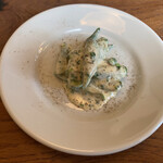 ガストロノミア冨屋 - オクラのクリームマヨネーズ