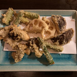 ひでや - 野菜の天ぷら盛合せ