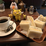喫茶 グリーンパーク - サンドイッチセット　540円(税込)