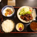 鳥兵 - 肝焼き定食