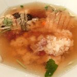 鴨シャブ 竹亭 - 鴨らーめん(モモ) 1000円 の極上鴨出汁スープの鴨雑炊