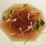 鴨シャブ 竹亭 - 鴨らーめん(モモ) 1000円 の極上鴨出汁スープ