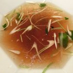 鴨シャブ 竹亭 - 鴨らーめん(モモ) 1000円 の極上鴨出汁スープ