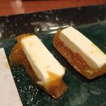うまいもの 楽味 - 季節野菜の盛合わせ　（干し柿とクリームチーズ）