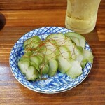 串焼き 巴 - ザーサイ浅漬け（350円）