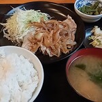 Shibazaki Shiyokudou - しょうが焼定食(700円)