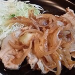 Shibazaki Shiyokudou - 生姜醤油でサッと炒め焼きした感じ