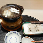 新ばし 星野 - 鱧松茸しゃぶしゃぶ