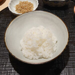 新ばし 星野 - ご飯まずは白飯で