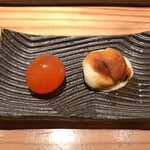 とり茶太郎 - 燻製盛り合わせ（比内地鶏 きんかん + チーズ）